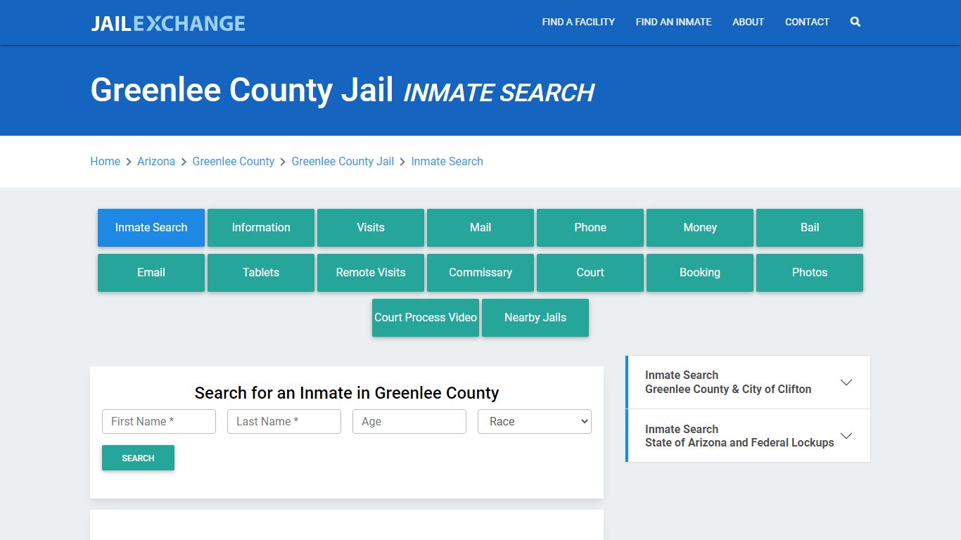 Greenlee County Jail, AZ Inmate Search: Roster & Mugshots