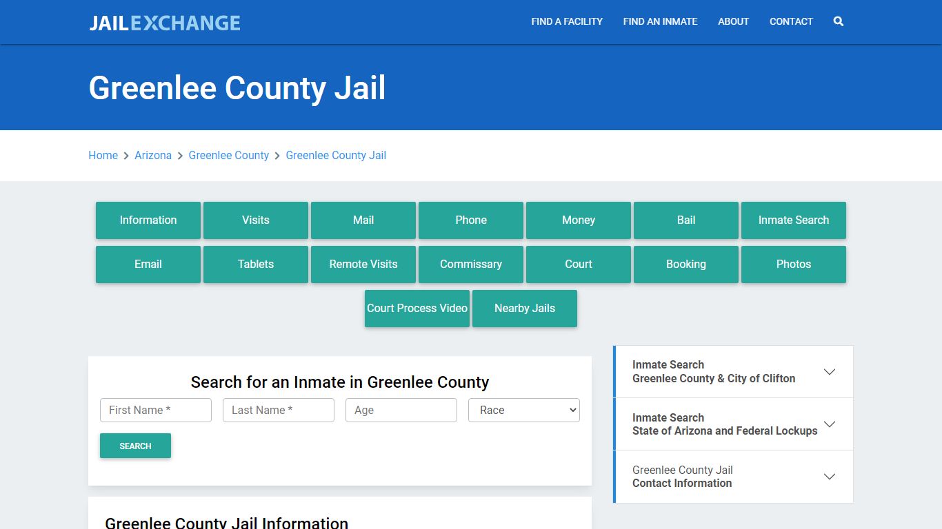 Greenlee County Jail Roster Lookup, AZ, Inmate Search